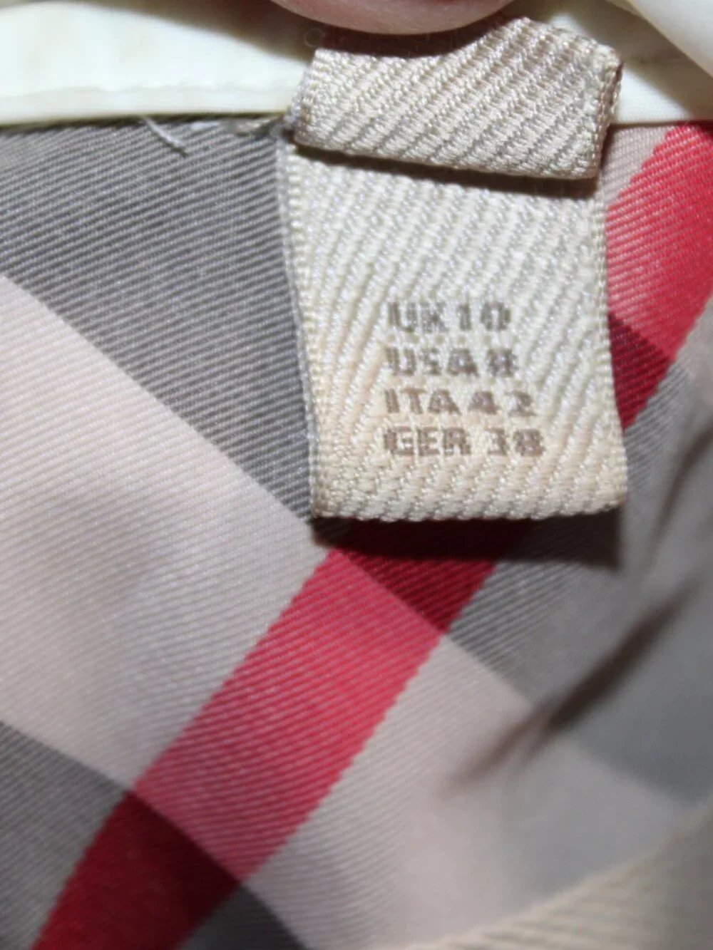 Burberry Brit White Removable Hooded Belted Trench Jacket Coat US 8 UK 10 IT 42 - Picture 12 of 14